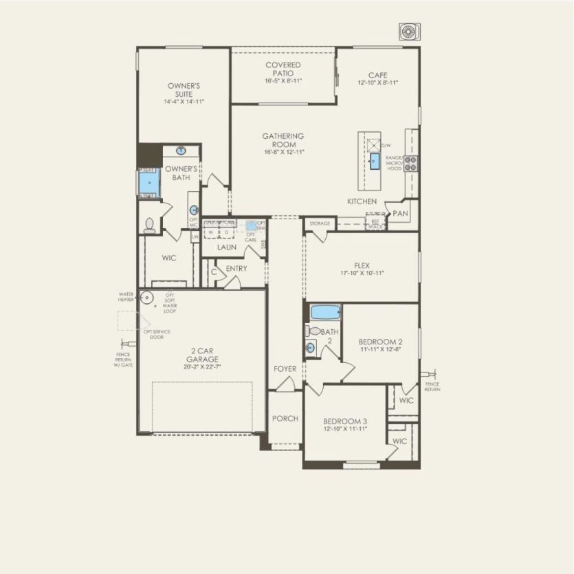 First Floor 3 br / 2 ba