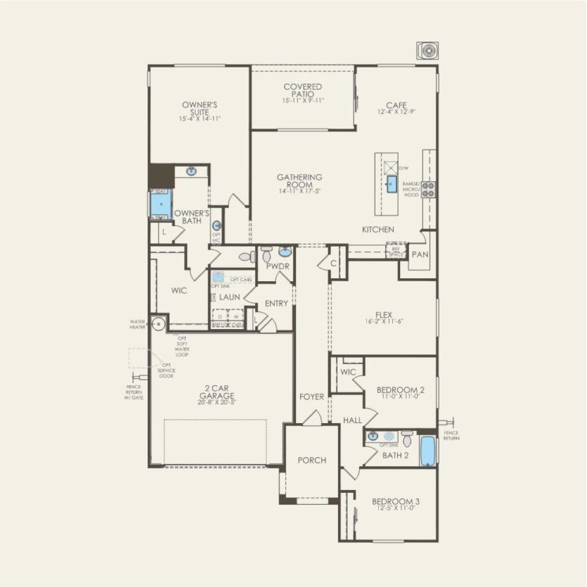 First Floor 3 br / 2.5 ba