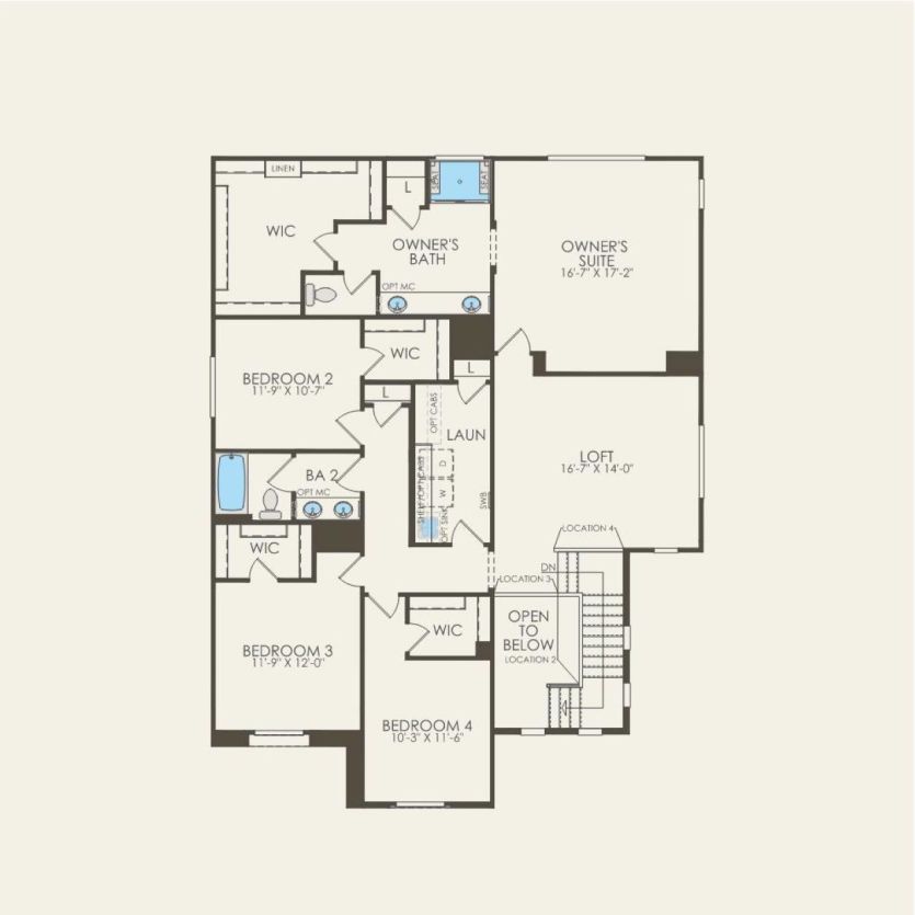 Second Floor 4 br / 2.5 ba