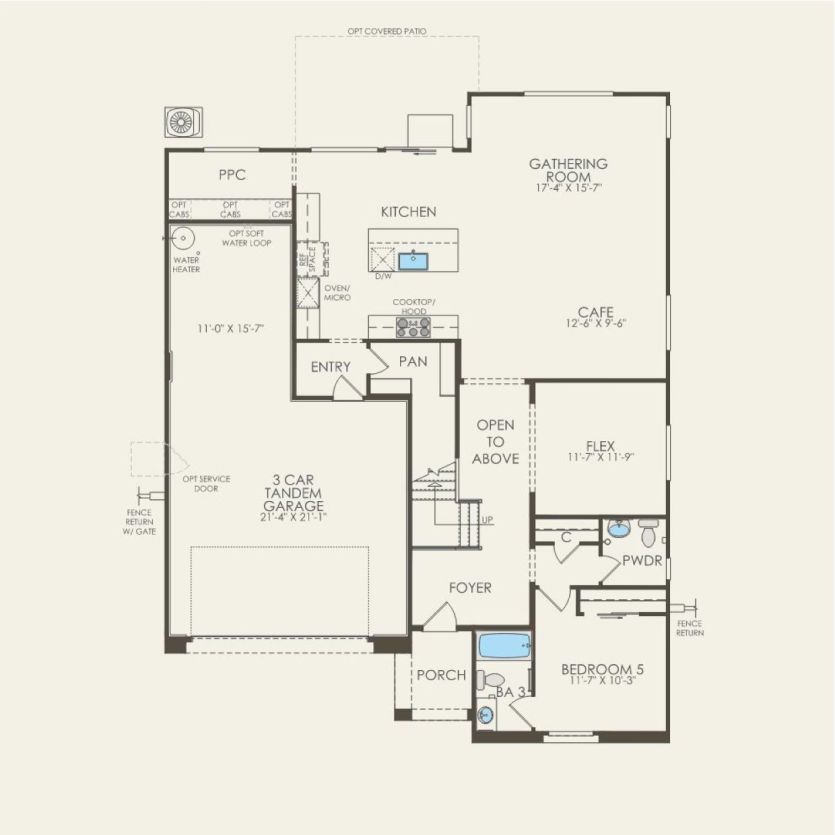 First Floor 5 br / 3.5 ba