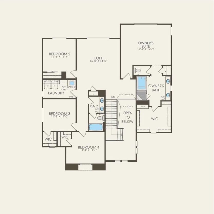 Second Floor 5 br / 3.5 ba