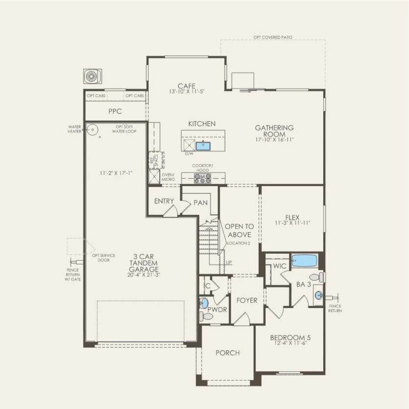 First Floor 5 br / 3.5 ba