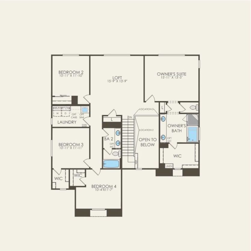 Second Floor 5 br / 3.5 ba