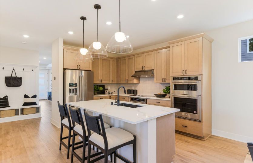 Storage and Island in Kitchen