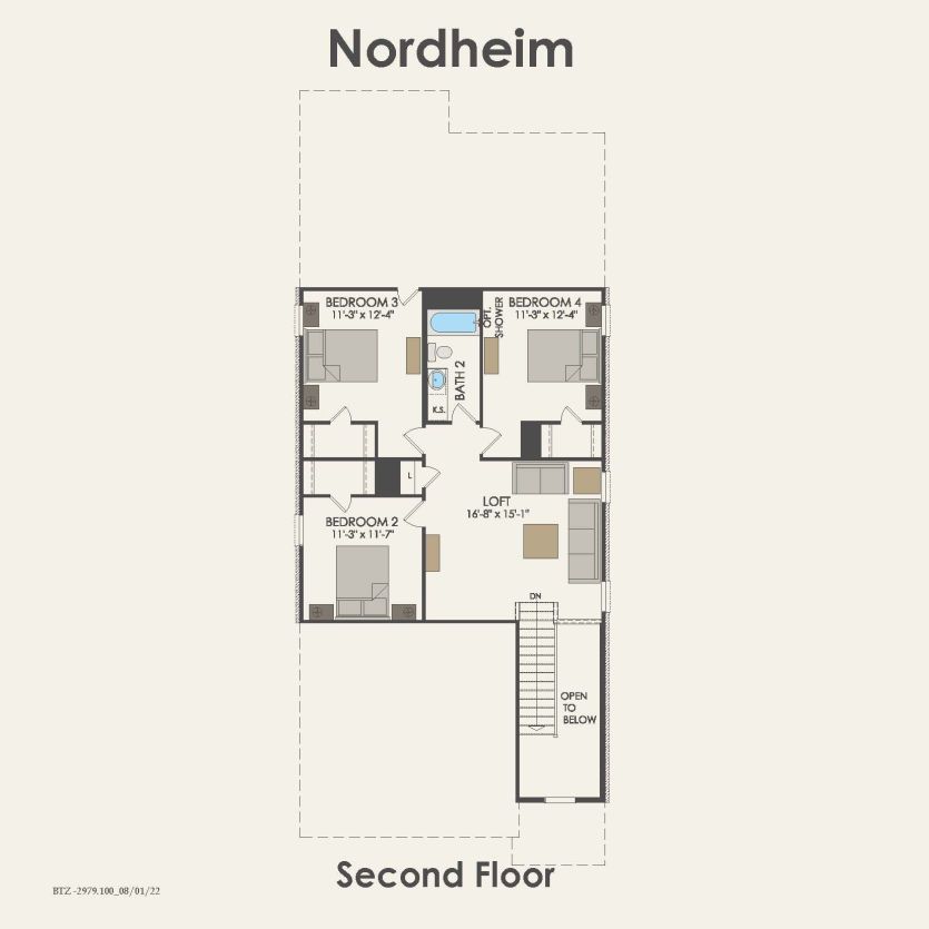 Second Floor 4 br / 2.5 ba