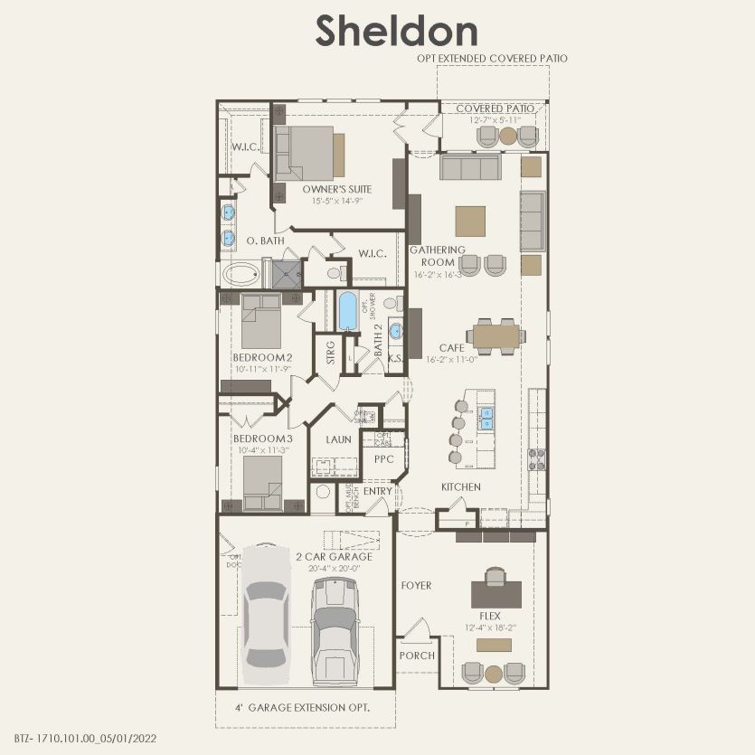 First Floor 3 br / 2 ba