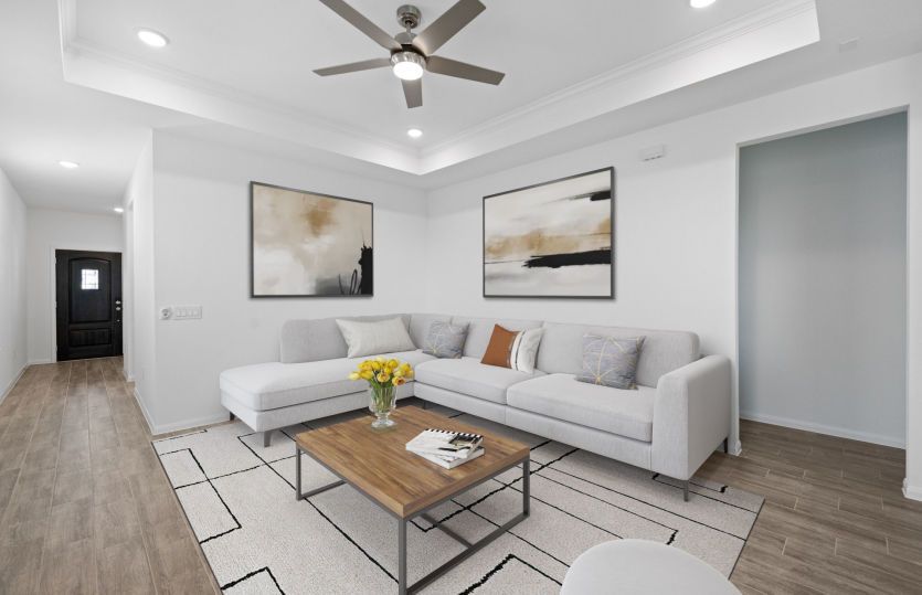 Virtually Staged Living Room