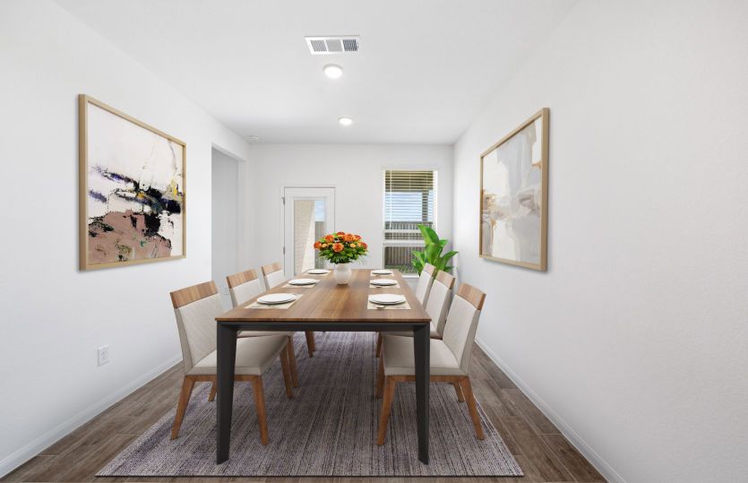 Virtually Staged Dining Area