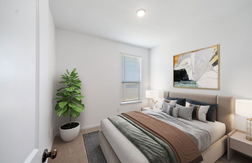 Virtually Staged Secondary Room