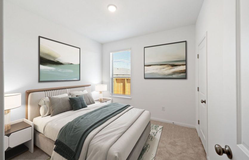 Virtually Staged Secondary Room