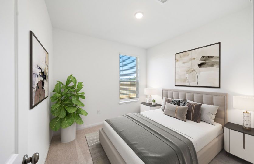 Virtually Staged Secondary Room