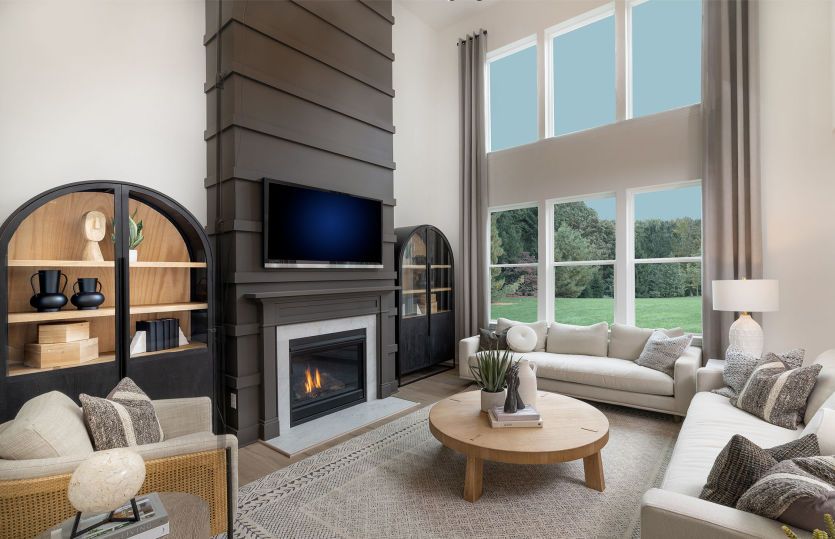 Gathering Room with Two-Story Windows