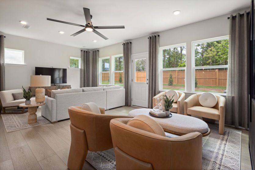Oversized Gathering Room flooded with Light - Model Representation