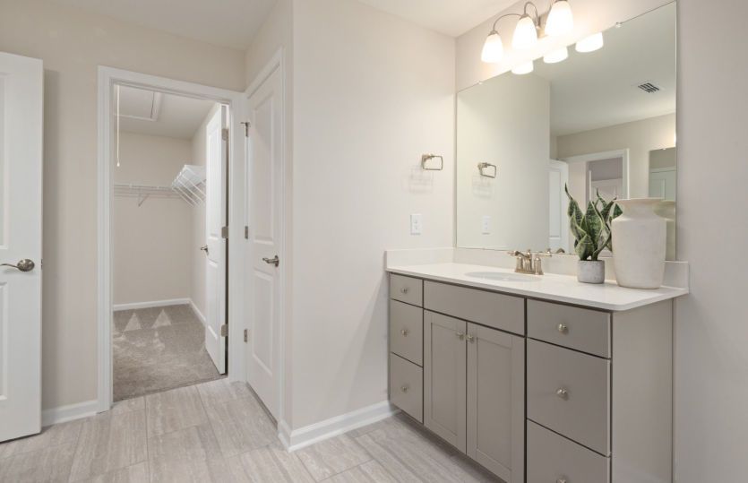 Owners Bath is Spacious- Model Representation
