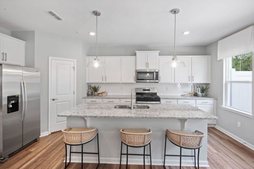 Kitchen with Island Seating keeps the Cook Engaged - Model Representation