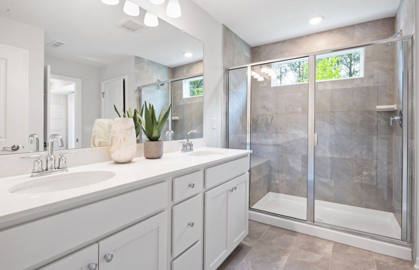 Owners Bath with Glass Shower - Model Representation