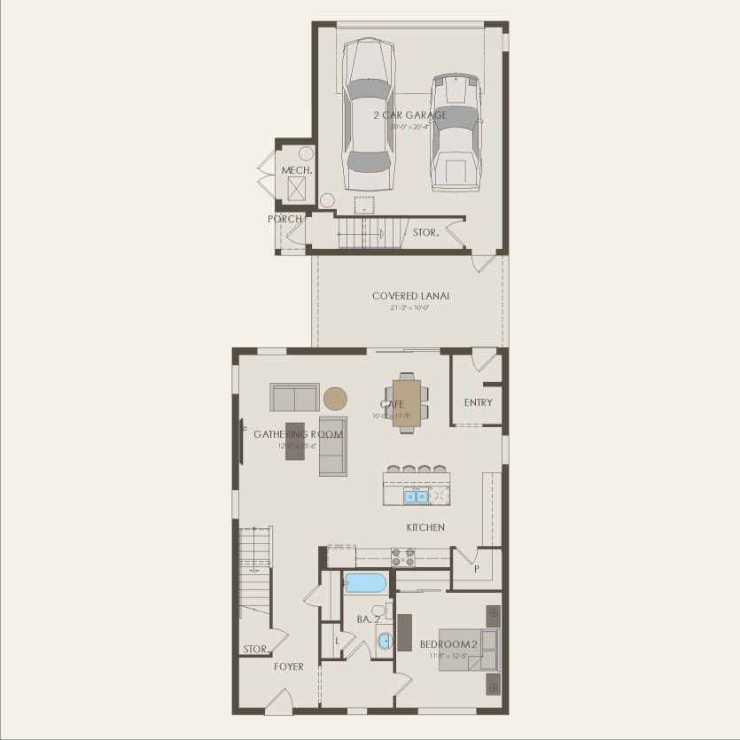 First Floor 5 br / 4 ba