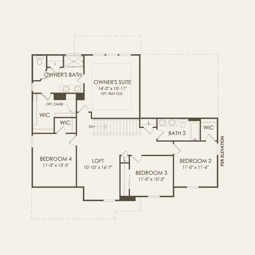 Second Floor 4 br / 2.5 ba