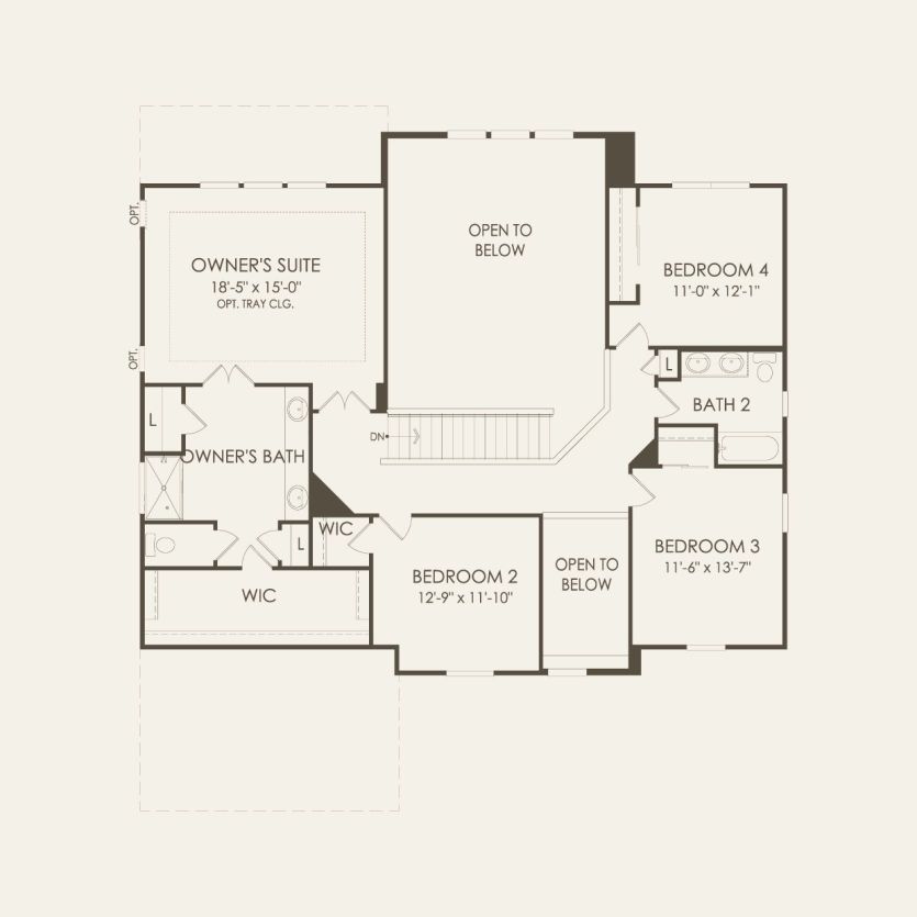 Second Floor 4 br / 2.5 ba
