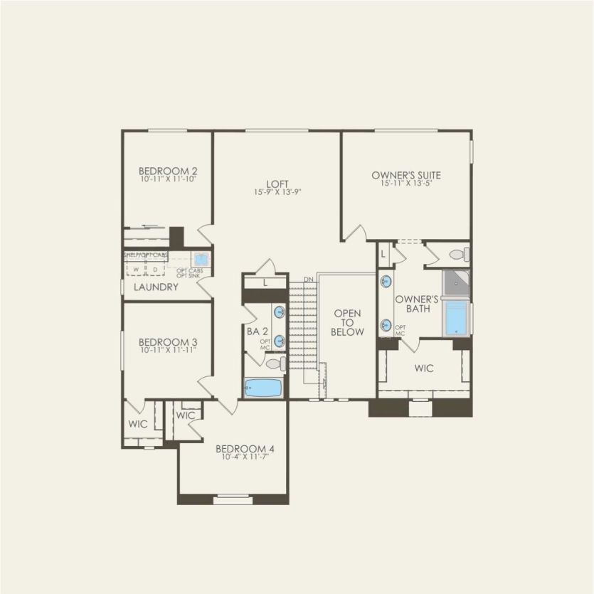 Second Floor 5 br / 3.5 ba