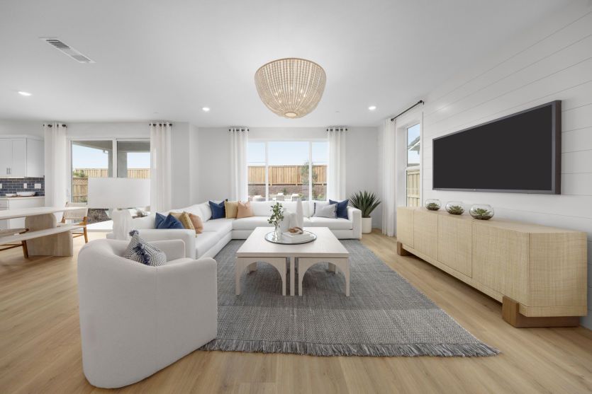 Naturally illuminated gathering room