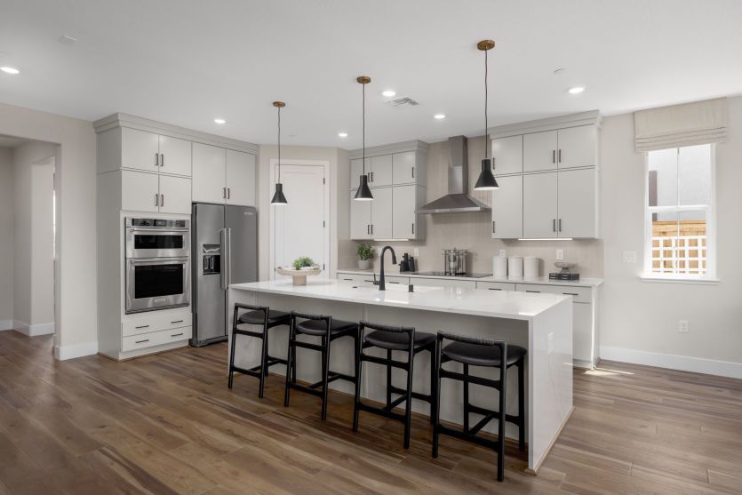 Spacious kitchen with large center island perfect for entertaining