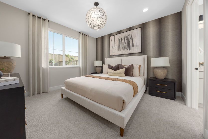 Modern secondary bedroom