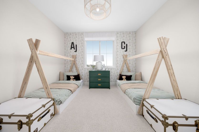 Secondary bedroom for guests or kids