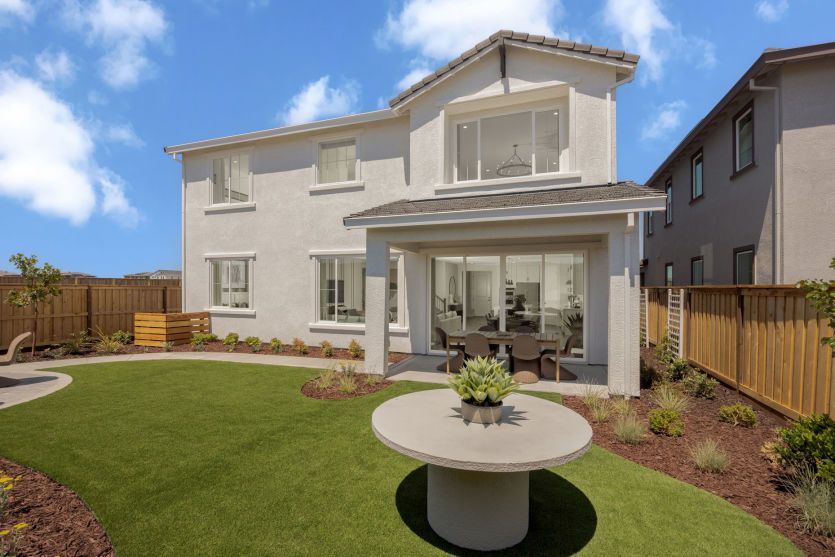 Spacious backyard