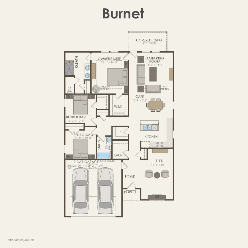 First Floor 3 br / 2 ba