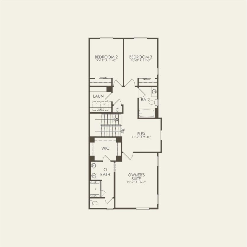 Second Floor 3 br / 2.5 ba