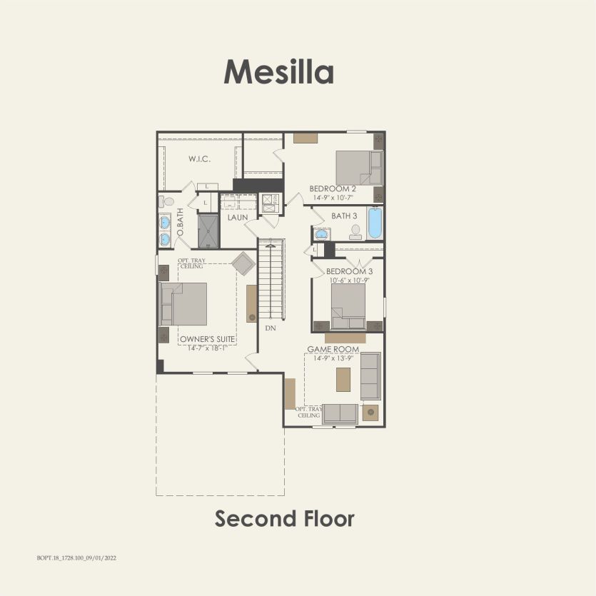 Second Floor 4 br / 3 ba
