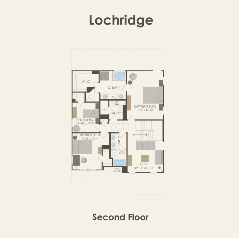 Second Floor 3 br / 2.5 ba