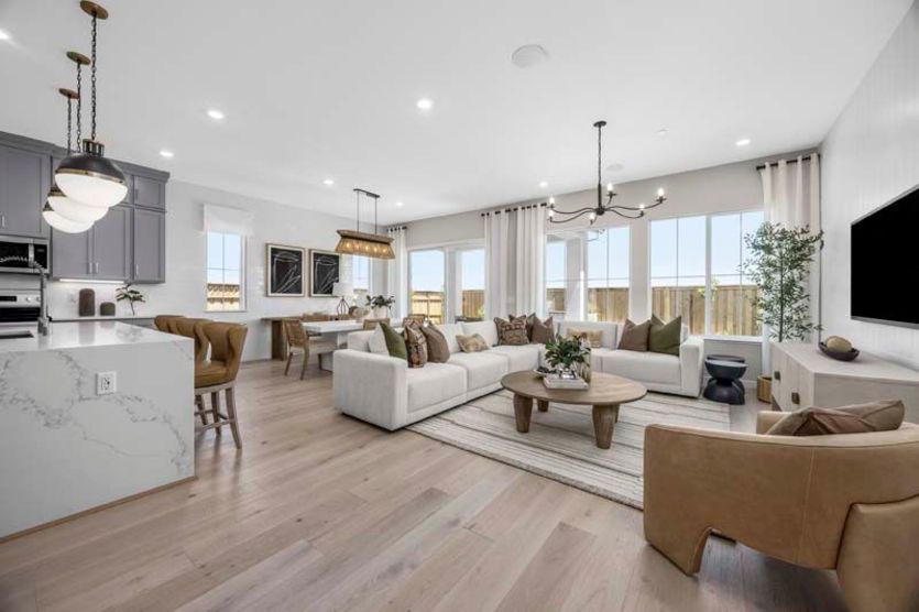 Functional open floorplan