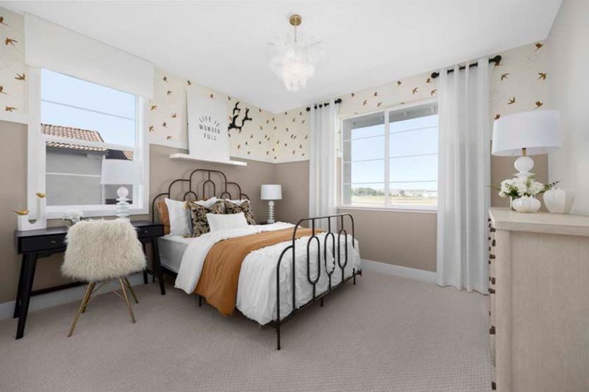 Secondary bedroom with window