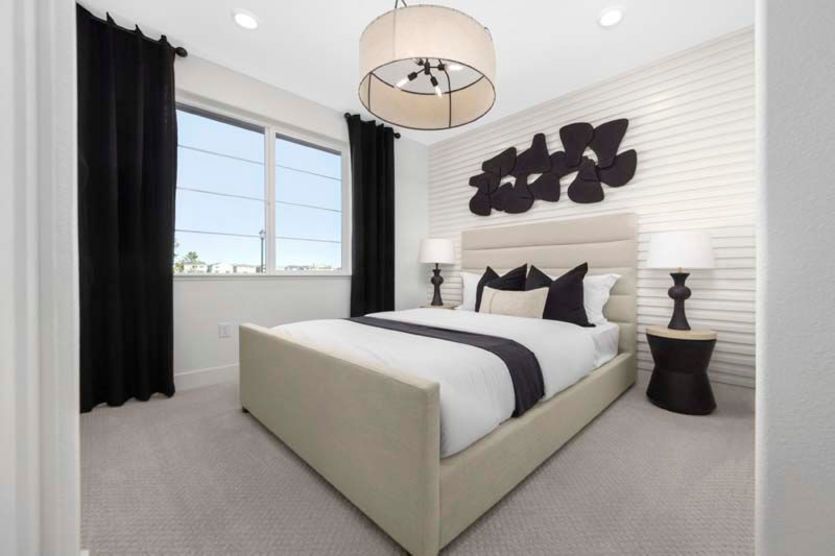 Spacious guest bedroom