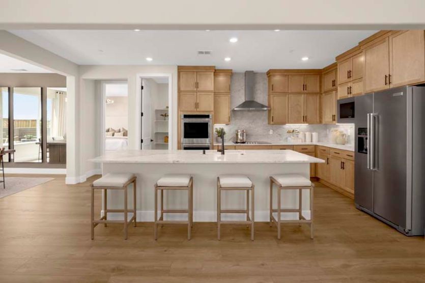 Kitchen with large central island