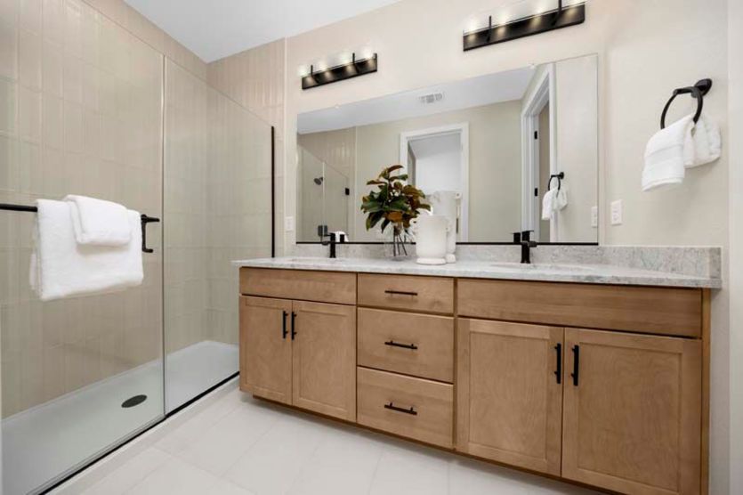Secondary bathroom 4 with double vanities