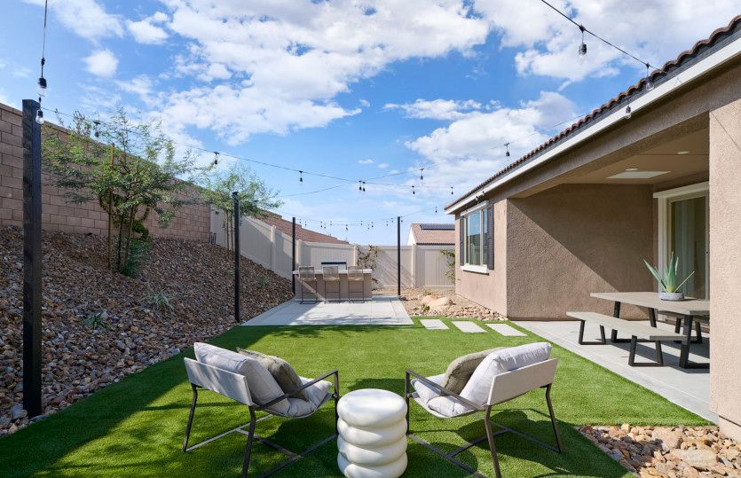 Model Backyard (Model at Cimarron Ridge)