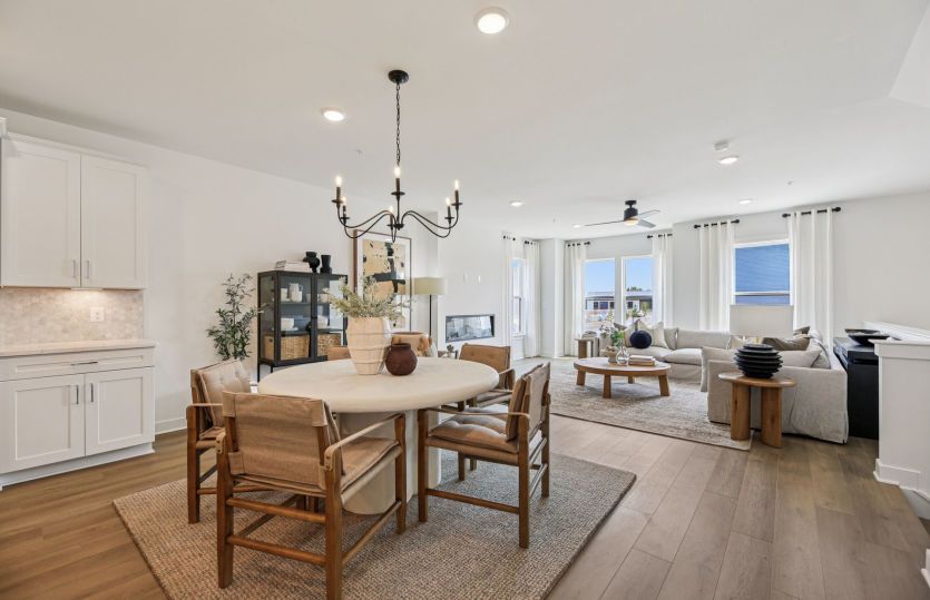 Spacious Café Space Between the Kitchen and Gathering Room