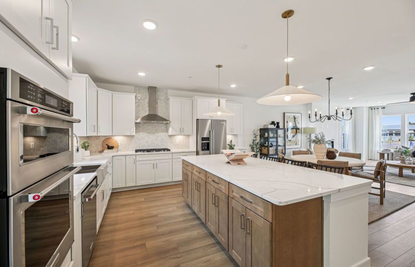 Kitchen Open to the Café and Gathering Room, Perfect for Entertaining