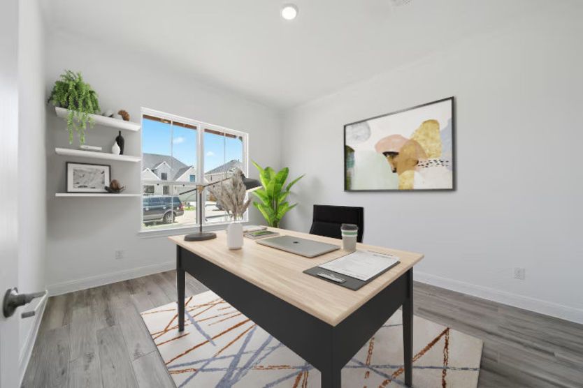 Virtually Staged Office