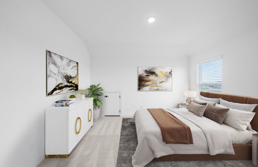 Virtually Staged Secondary Room