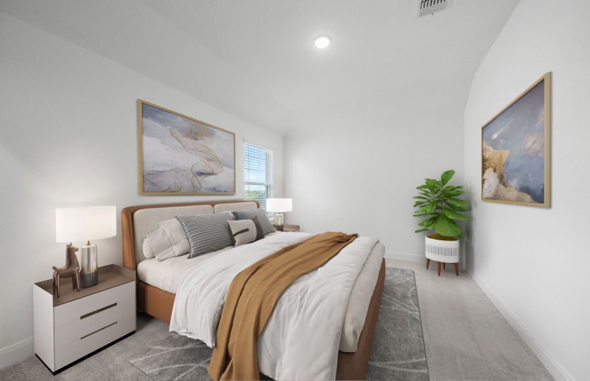 Virtually Staged Secondary Bedroom