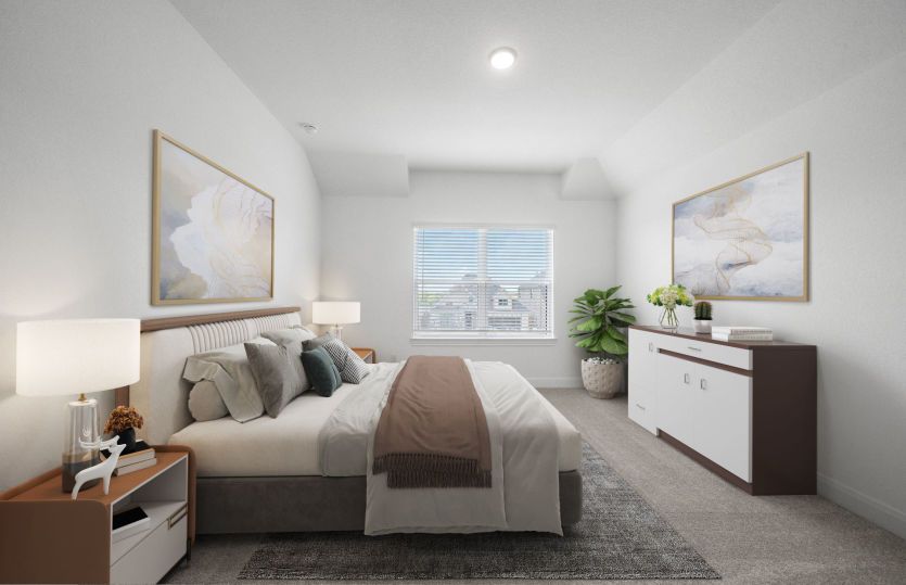 Virtually Staged Secondary Bedroom