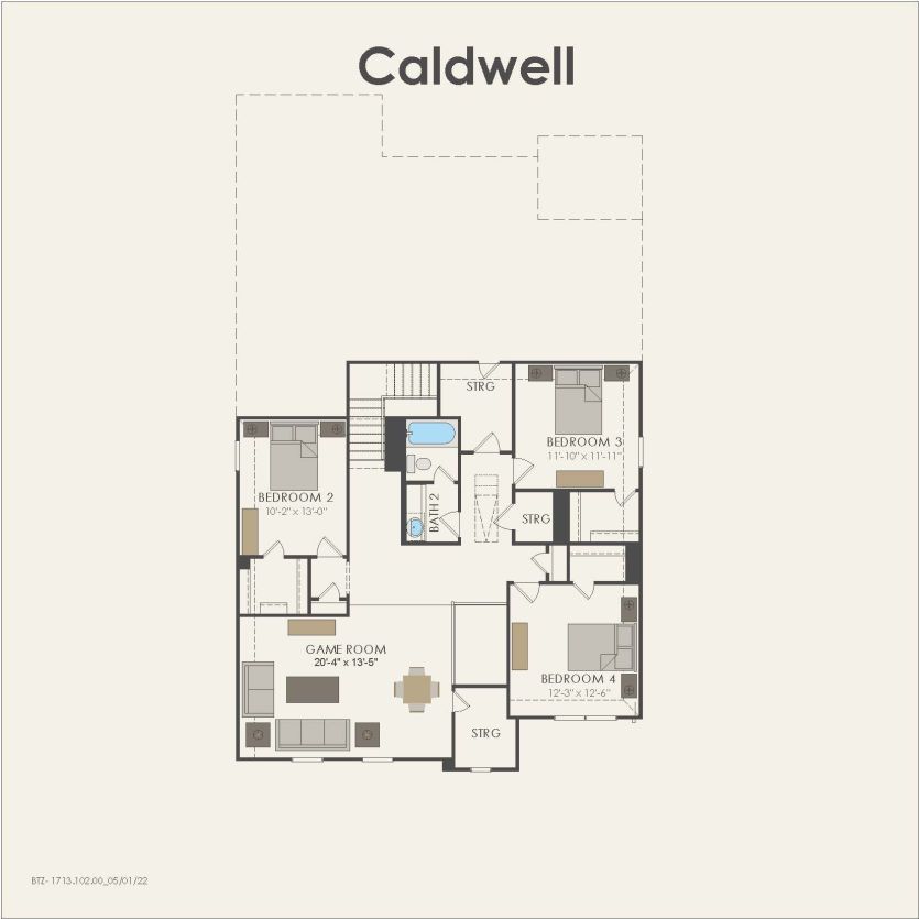 Second Floor 4 br / 2.5 ba