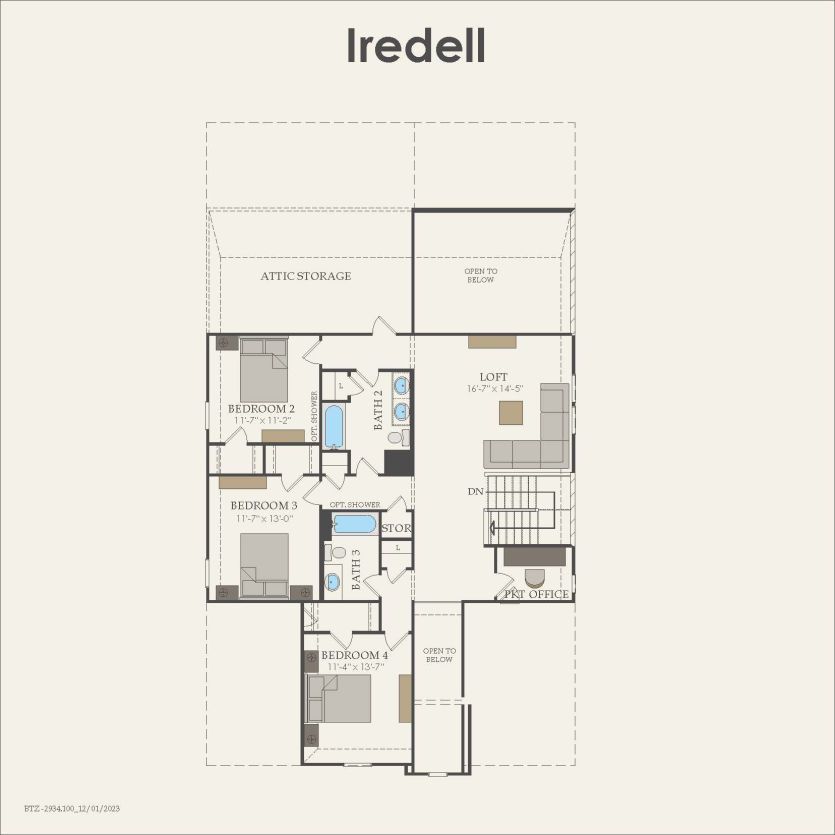 Second Floor 4 br / 3.5 ba