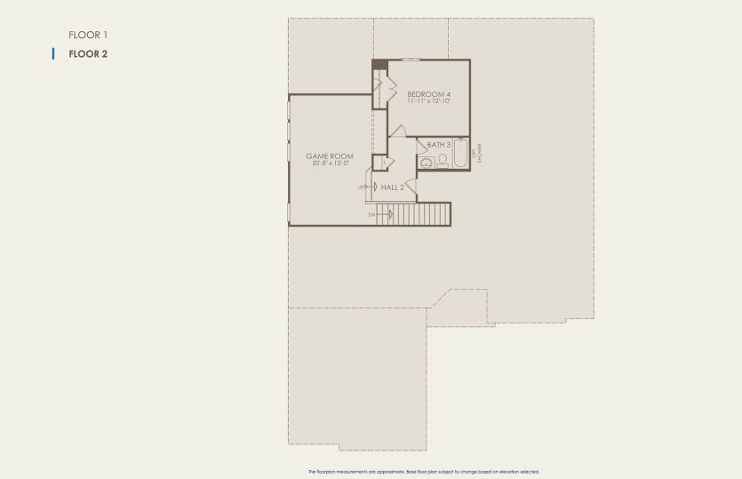 Second Floor 4 br / 3 ba