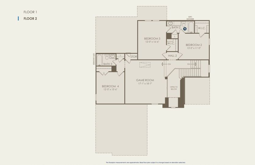 Second Floor 4 br / 3.5 ba