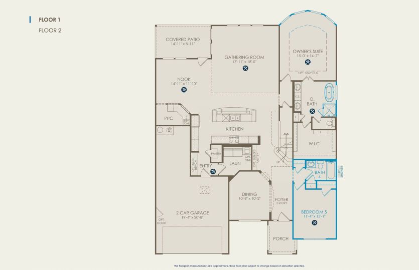 First Floor 4 br / 3 ba